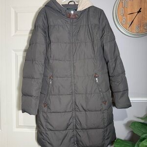 by Ralph Lauren olive green Puffer Coat ptp 21” length 35”